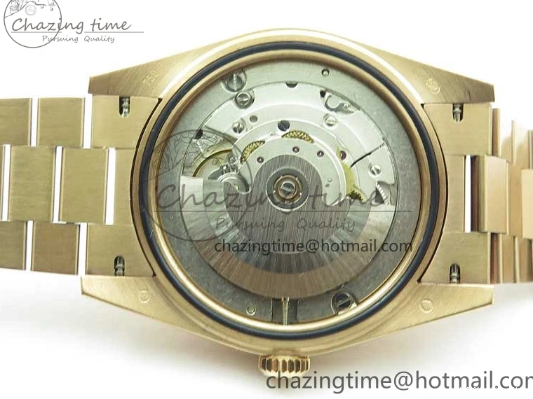 Best AAA Replica Sites A 228239 New 904 Dial on 40mm RG President QuickDry Dial BP Brown 2824 Bracelet Roman Day-Date RG Version 0110